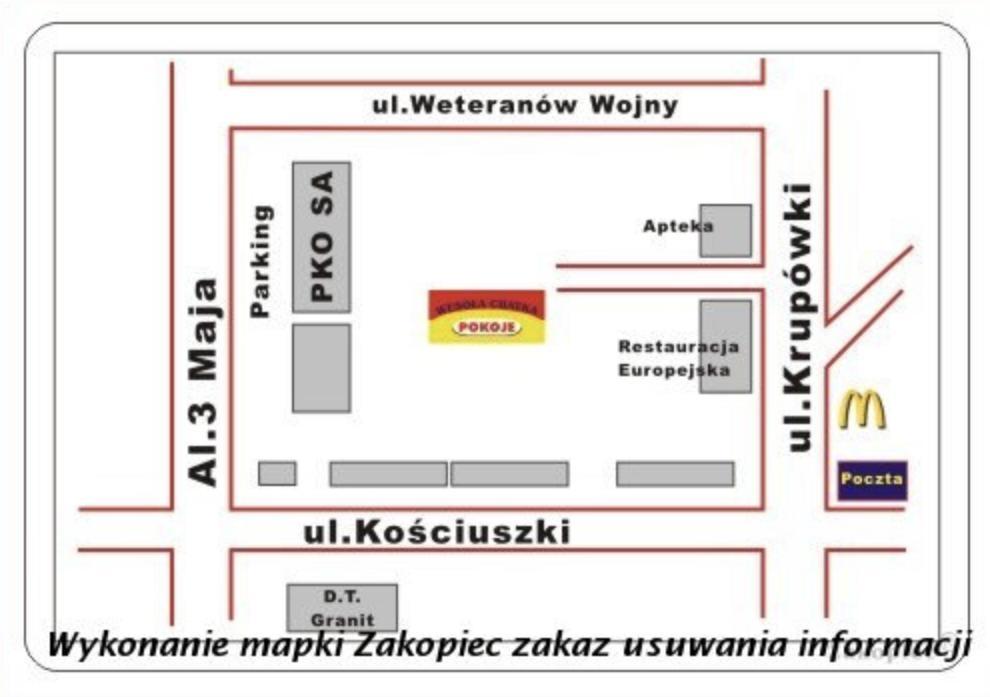 Wesola Chatka Zakopane - Krupowki 37A -Centrum Dış mekan fotoğraf